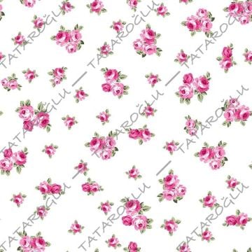 Crisp Floral Patterned Fabric on a White Background (FALL SALE)