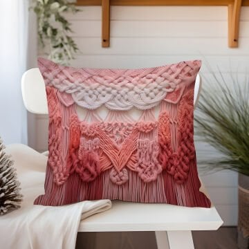 3D Flamingo Themed Cushion Panel Non-Sew Fabric