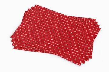 Yılbaşı Koleksiyonu - Yılbaşı Amerikan Servisi 3'lü set Dikilmemiş Panel Kumaş