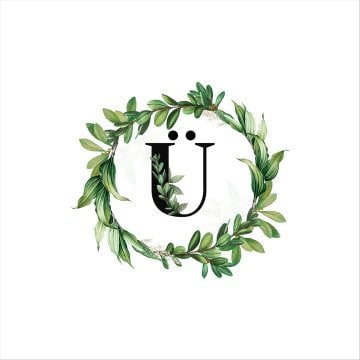 Ü Harfli Çelenkli Yastıklık