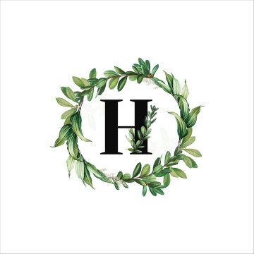 H Harfli Çelenkli Yastıklık