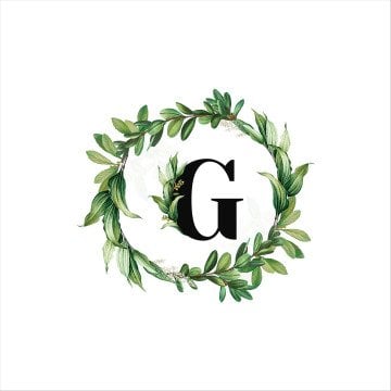 G Harfli Çelenkli Yastıklık