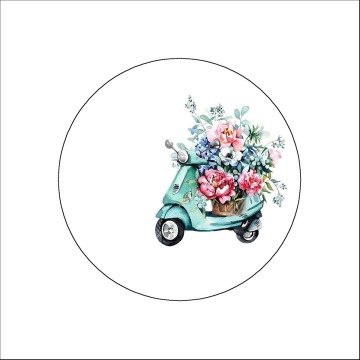 Çiçekli Motorsiklet Kahve Suplası