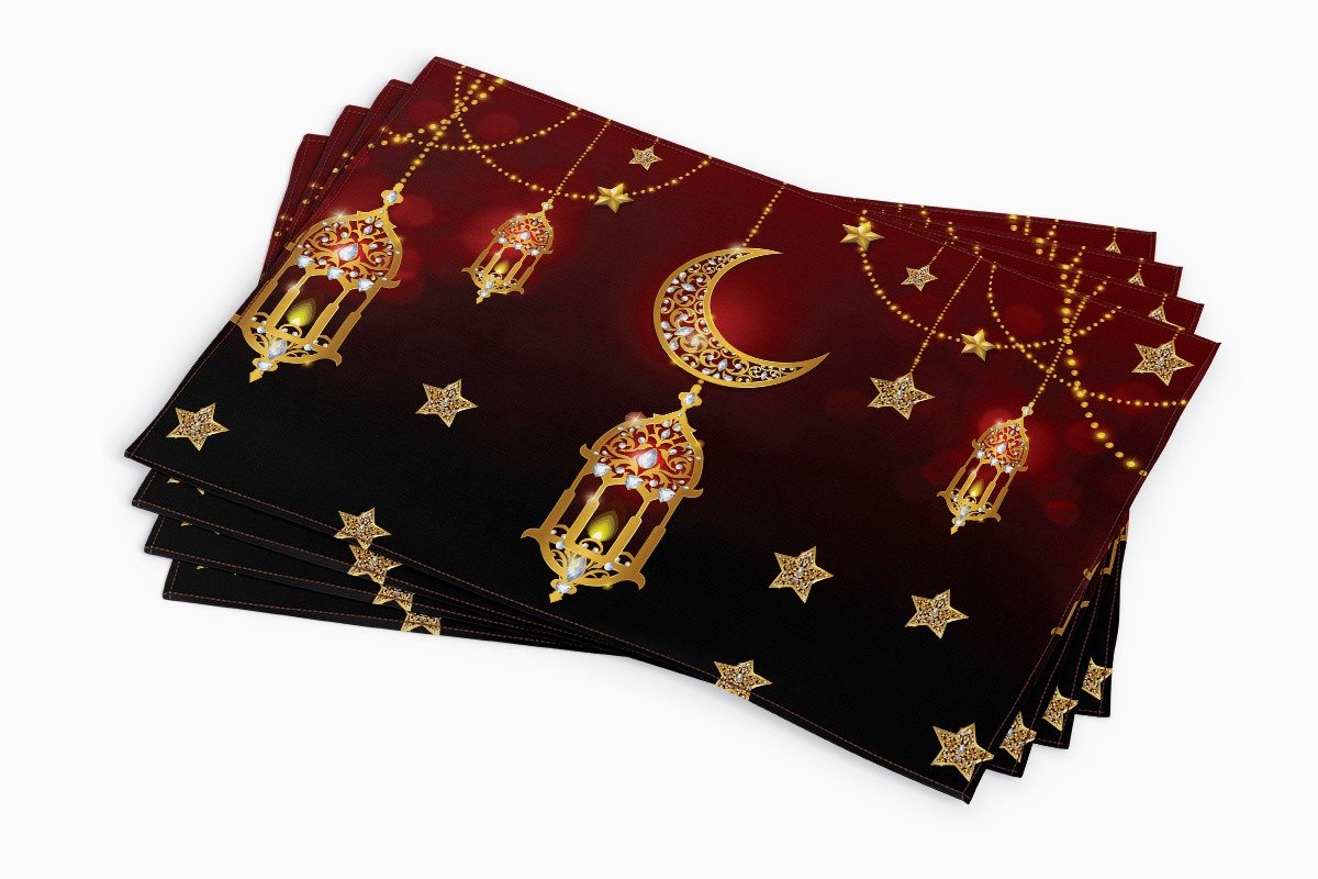 Ramazan Koleksiyonu - Amerikan Servisi 3'lü set Dikilmemiş Panel Kumaş