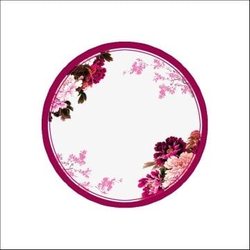 Pembe Karanfil ve Kiraz Çiçekleri Servis Suplası