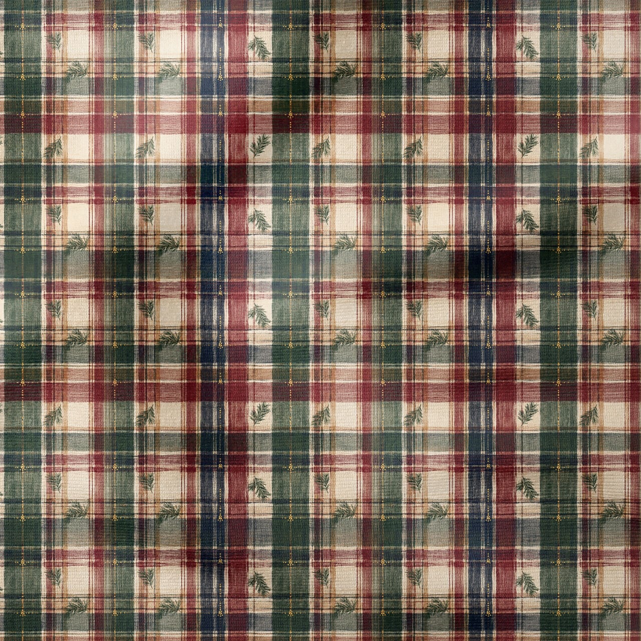 Klasik Ekose Yılbaşı Kumaşı – Christmas Tartan Plaid Fabric