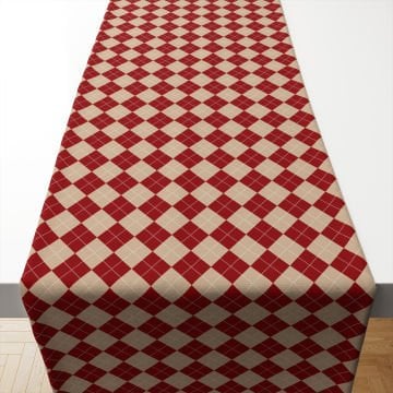 Yılbaşı Koleksiyonu- Yılbaşı Runner Dikişsiz Panel Kumaş