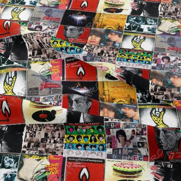 Rolling Stones Klasik Rock Müzik Kapakları Desenli Kumaş(SONBAHAR İNDİRİMİ)