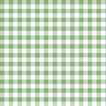 Yaz Koleksiyonu - Soft Renkler Yeşil Gingham Ekose Dekoratif Dijital Baskı Kumaş
