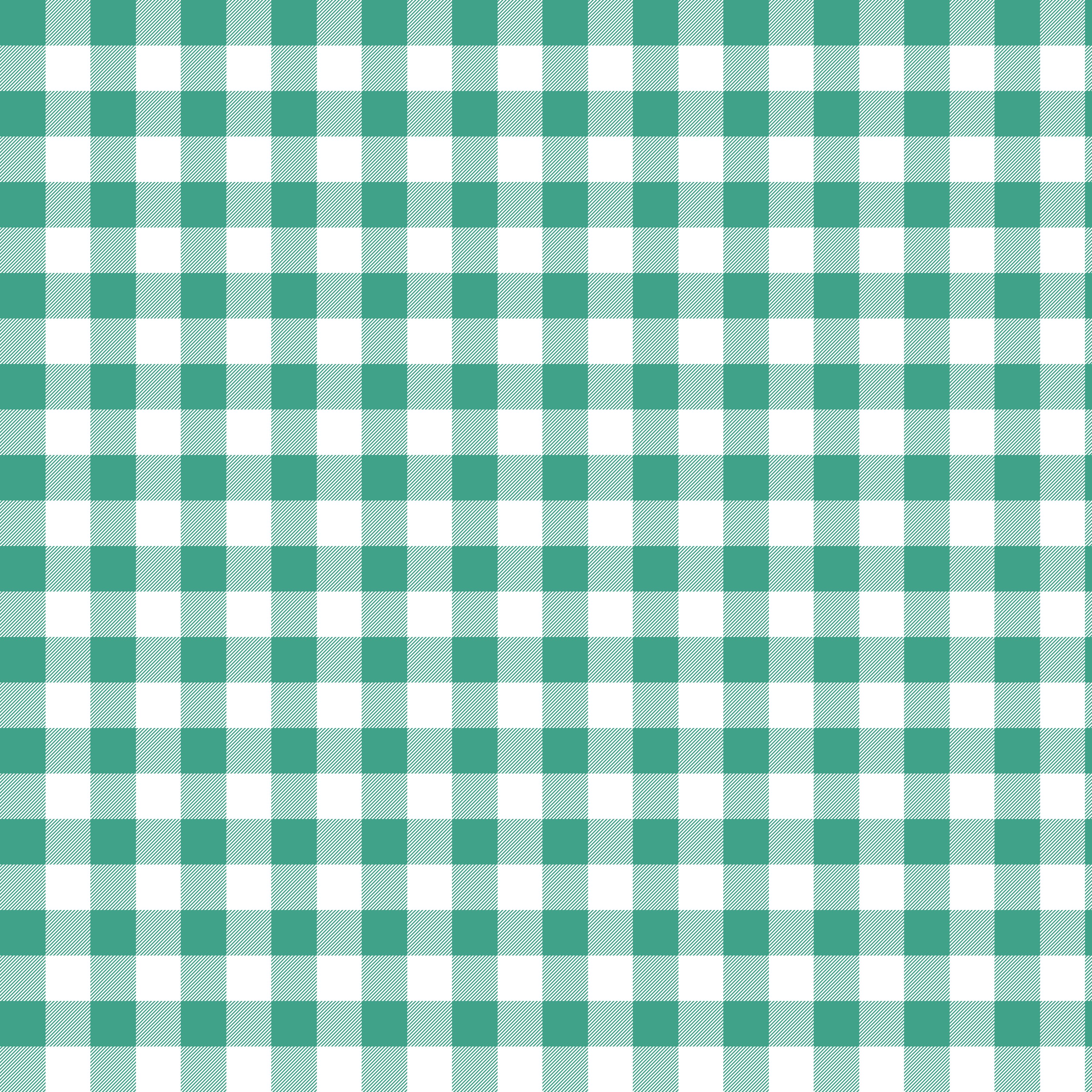 Yaz Koleksiyonu - Soft Renkler Çam Yeşili Gingham Ekose Dekoratif Dijital Baskı Kumaş