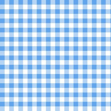 Yaz Koleksiyonu - Soft Renkler Mavi Gingham Ekose Dekoratif Dijital Baskı Kumaş