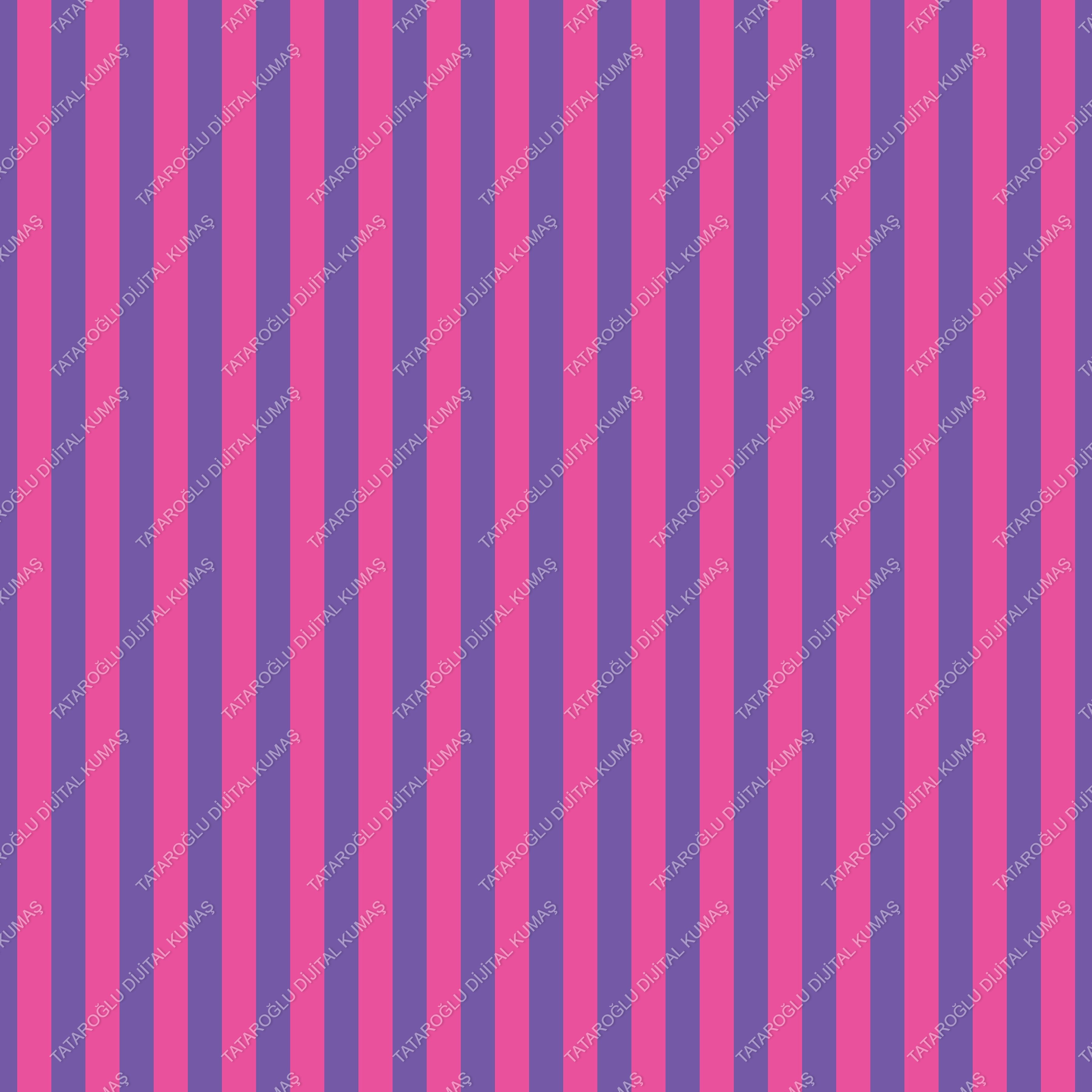 Yaz Koleksiyonu Vintage Pembe Mor Çizgili Desenli Çok Amaçlı Dekoratif Dijital Baskı Kumaş