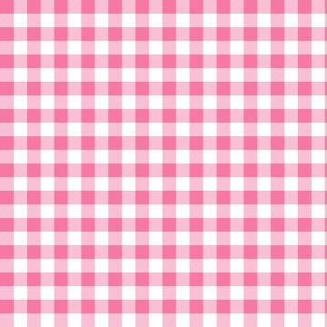 Yaz Koleksiyonu - Soft Renkler Pastel Pembe Gingham Ekose Dekoratif Dijital Baskı Kumaş