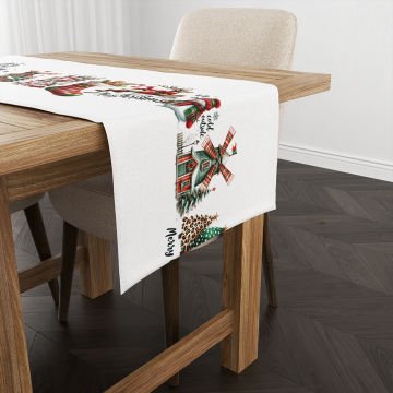 Yılbaşı Koleksiyonu- Yılbaşı Runner Dikişsiz Panel Kumaş