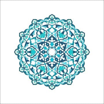 Ramadan Collection-Ottoman Motif Service Plate Set of 3 Fabric