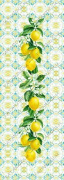 50 cm'lik Runner Etnik Limon Desenli Runner
