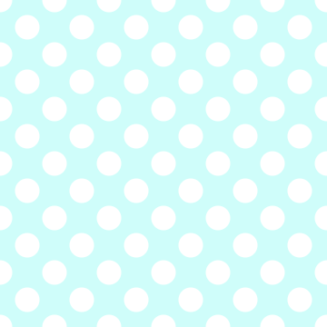Polka Dot  1 cm Turkuaz Yeşili - Beyaz Puantiye Dekoratif Baskı Kumaş
