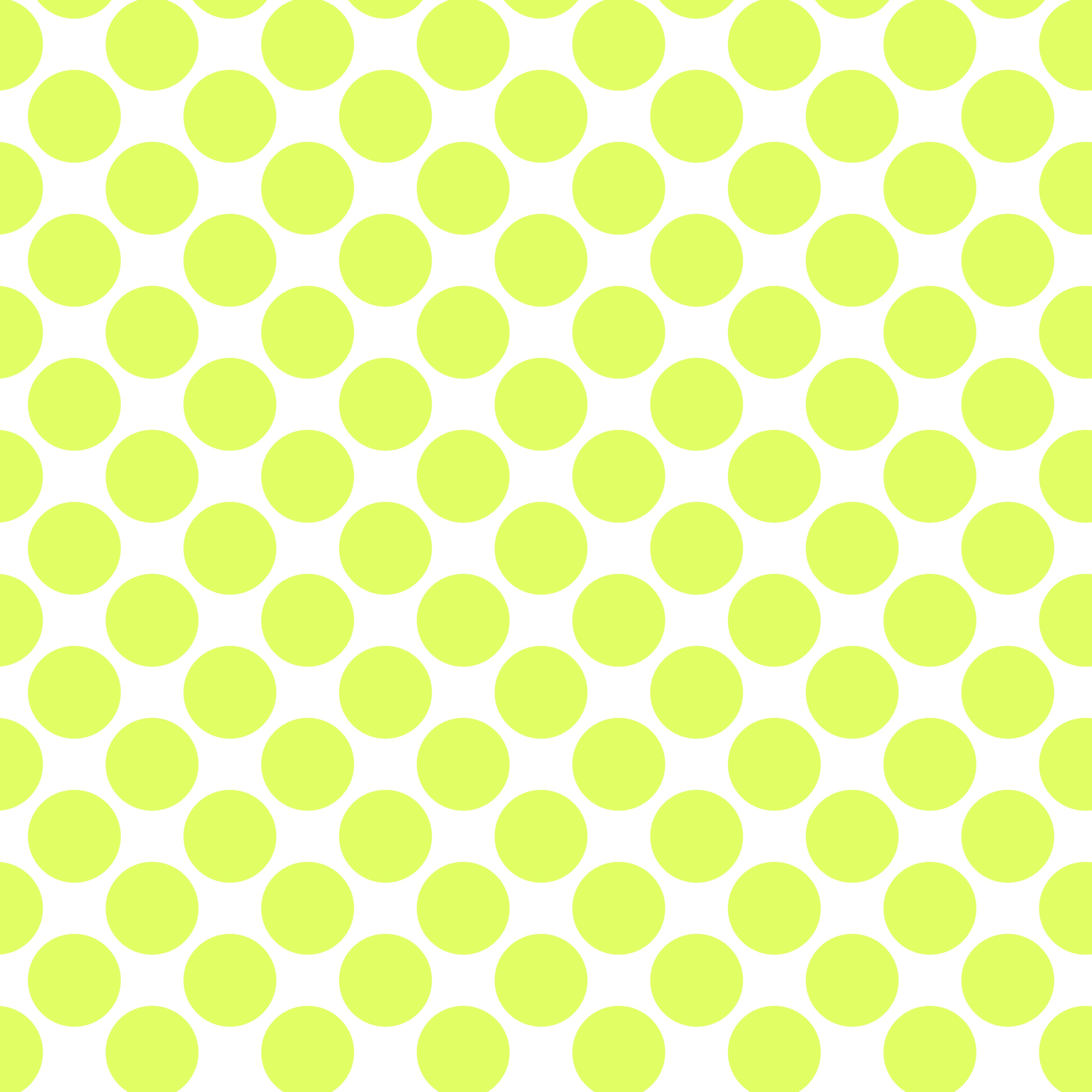 Polka Dot 1 cm Beyaz - Lime Yeşili Puantiye Dekoratif Baskı Kumaş