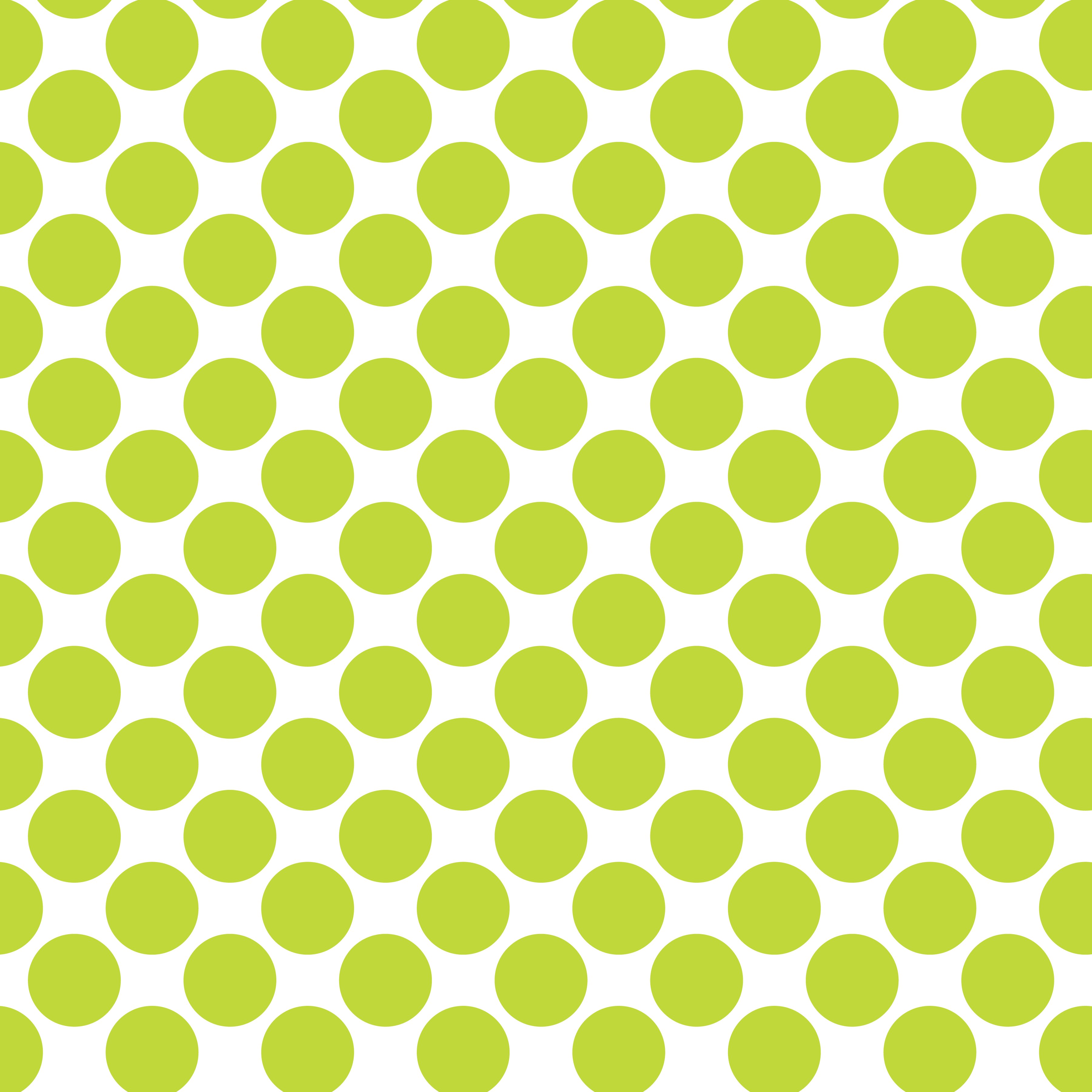 Polka Dot 1 cm Beyaz - Yeşil Sarı Puantiye Dekoratif Baskı Kumaş