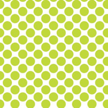 Polka Dot 1 cm Beyaz - Yeşil Sarı Puantiye Dekoratif Baskı Kumaş