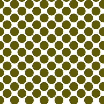 Polka Dot 1 cm Beyaz - Koyu Yağ Yeşili Puantiye Dekoratif Baskı Kumaş