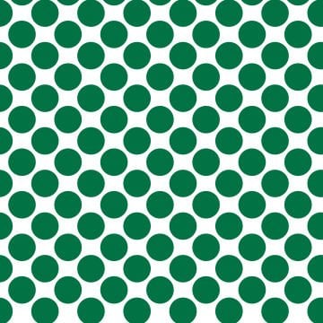 Polka Dot 1 cm Beyaz - Petrol Yeşili Puantiye Dekoratif Baskı Kumaş