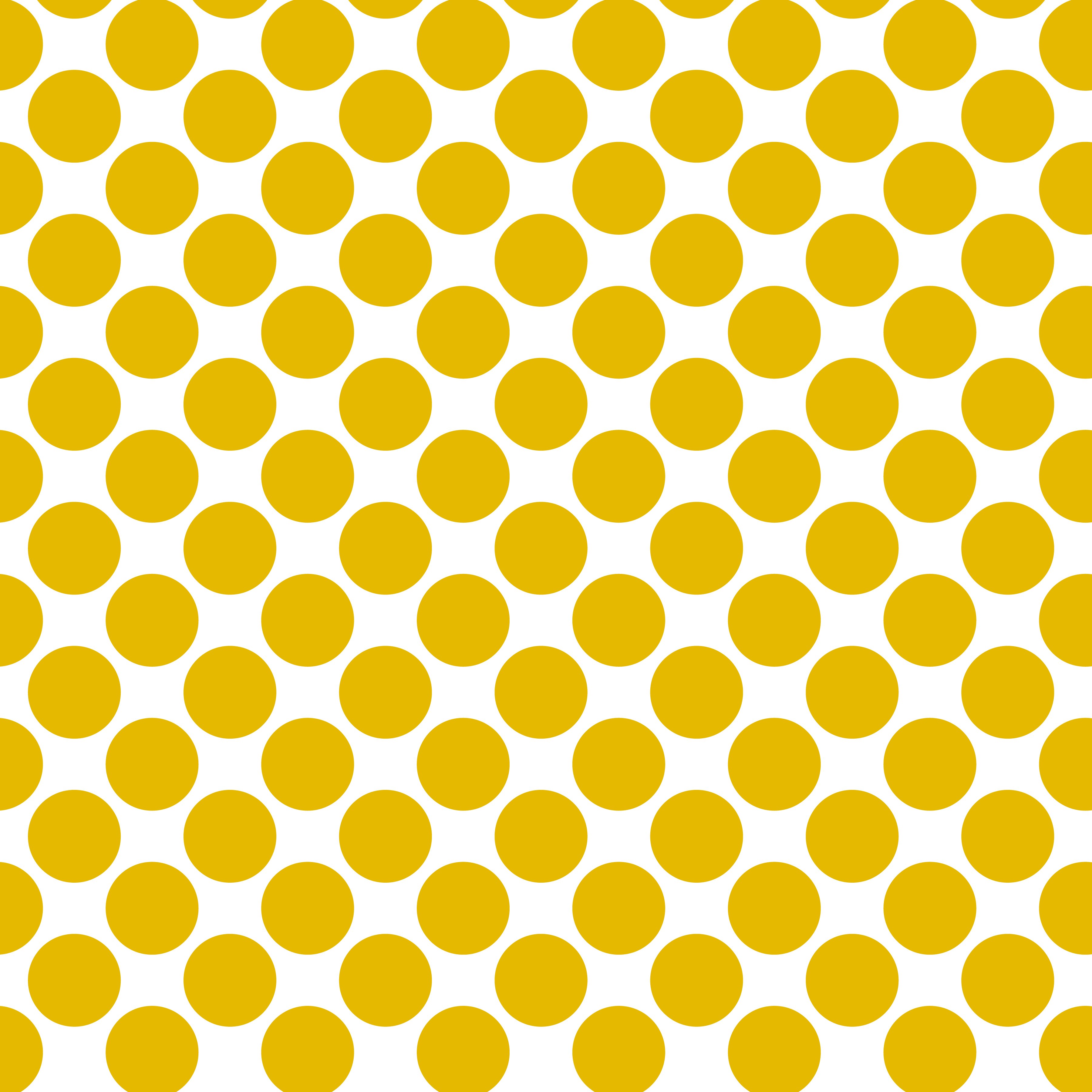 Polka Dot 1 cm Beyaz - Hardal Puantiye Dekoratif Baskı Kumaş