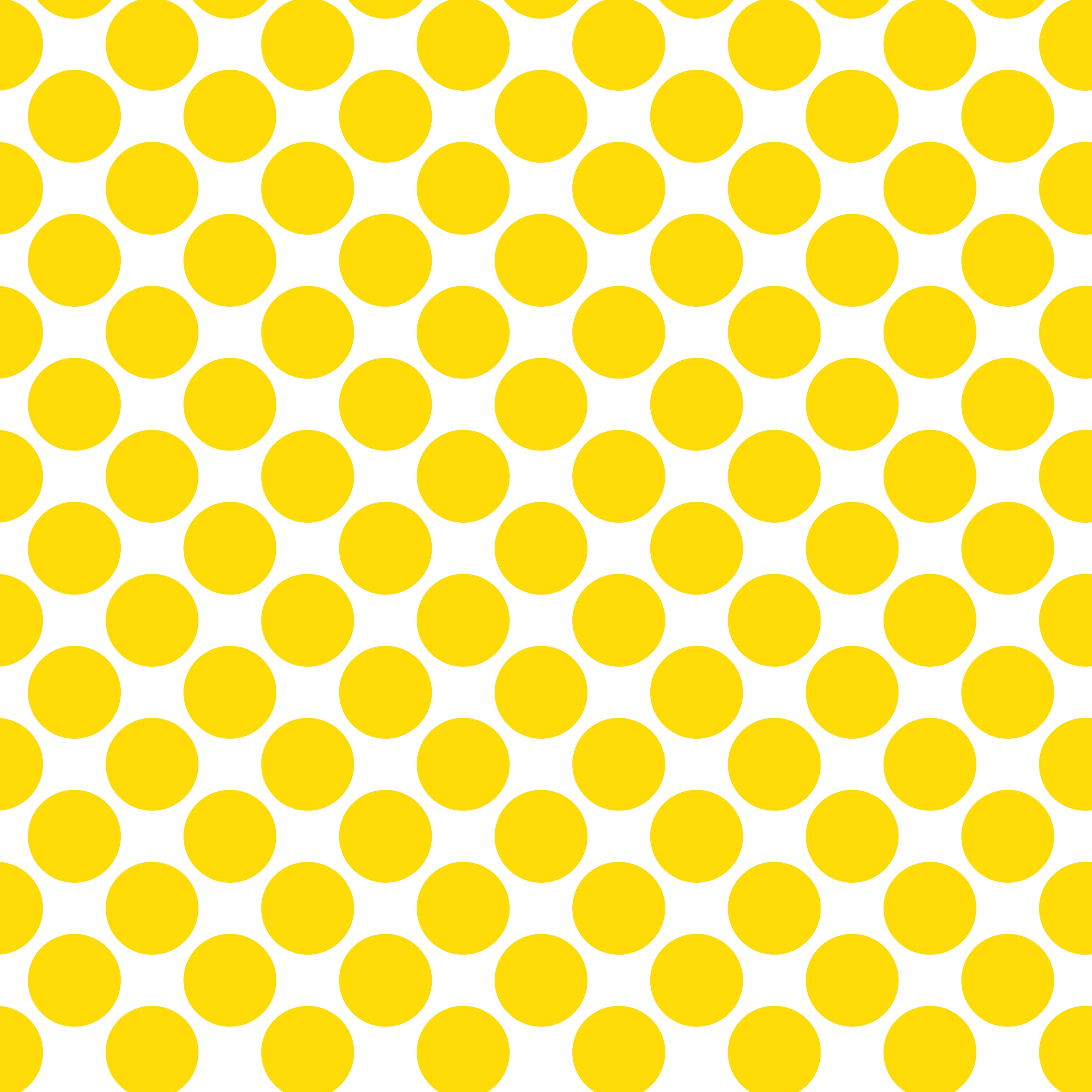 Polka Dot 1 cm Beyaz - Limoni Sarı Puantiye Dekoratif Baskı Kumaş