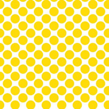 Polka Dot 1 cm Beyaz - Limoni Sarı Puantiye Dekoratif Baskı Kumaş