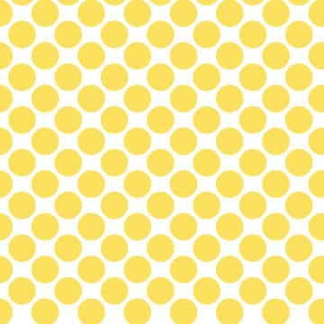 Polka Dot 1 cm Beyaz - Altuni Sarı Puantiye Dekoratif Baskı Kumaş