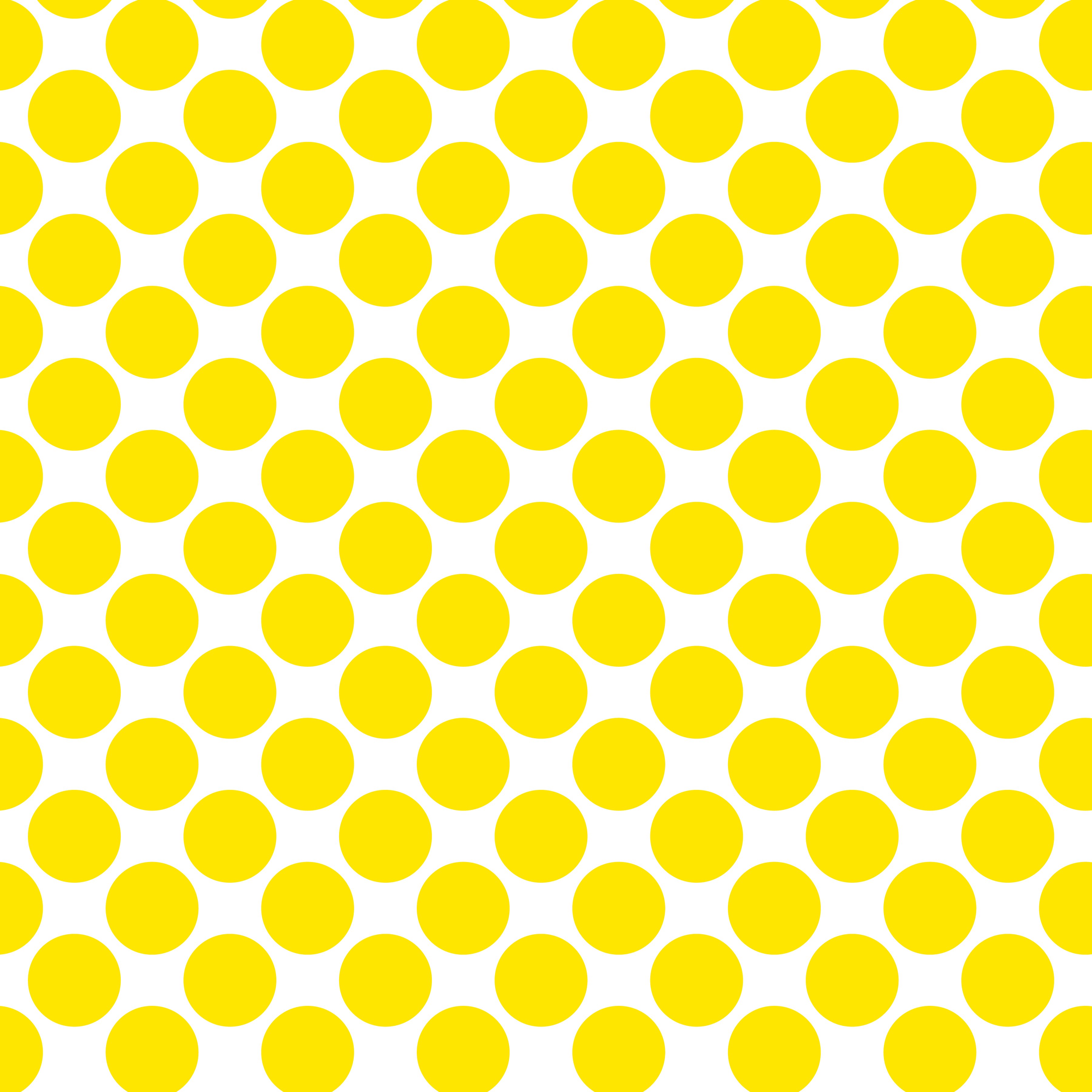 Polka Dot 1 cm Beyaz - Parlak Limon Puantiye Dekoratif Baskı Kumaş