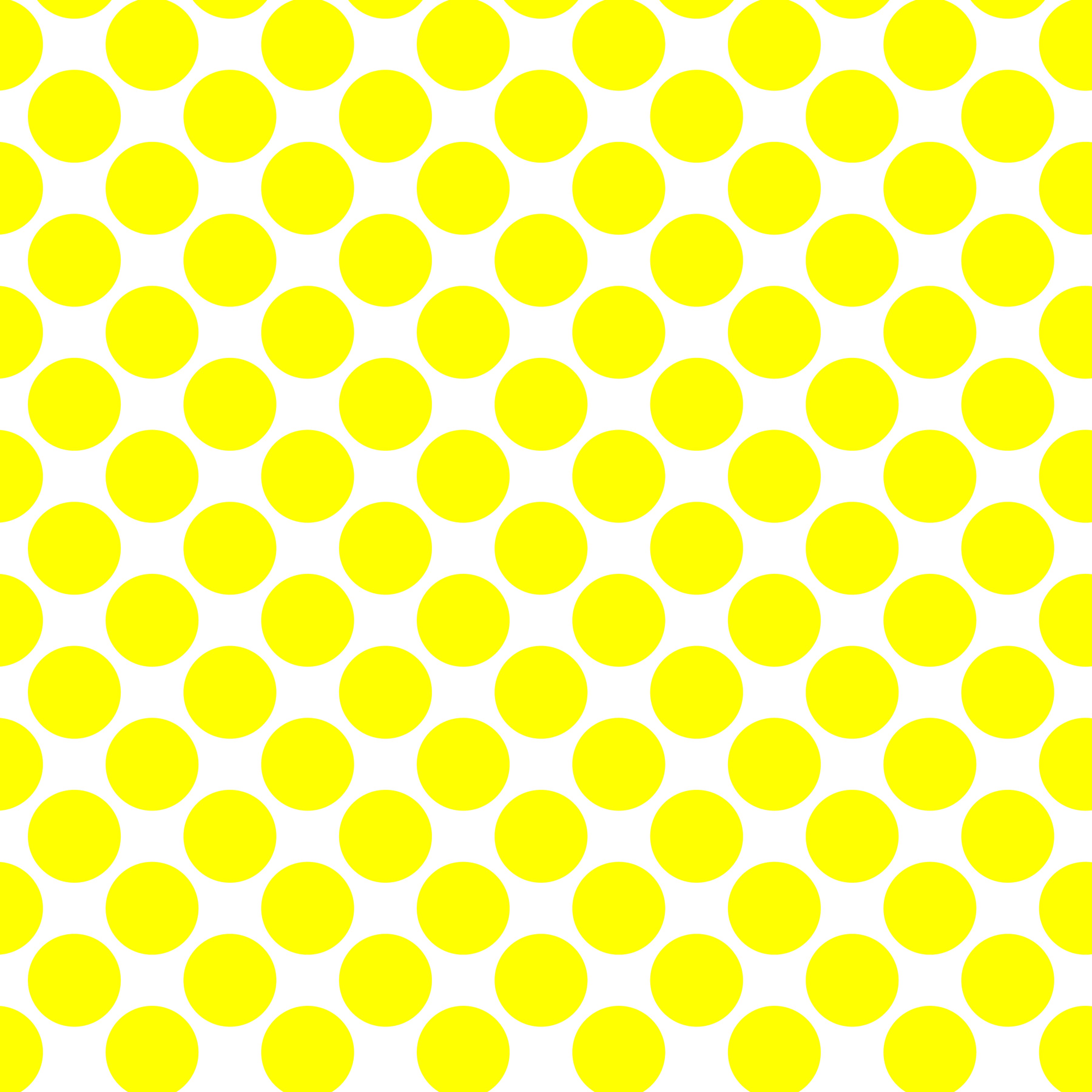 Polka Dot 1 cm Beyaz - Sülfür Sarısı Puantiye Dekoratif Baskı Kumaş