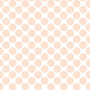 Polka Dot 1 cm Beyaz - Beyazlatılmış Badem Puantiye Dekoratif Baskı Kumaş