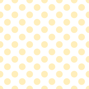 Polka Dot 1 cm Beyaz - Mısır Sütü Puantiye Dekoratif Baskı Kumaş