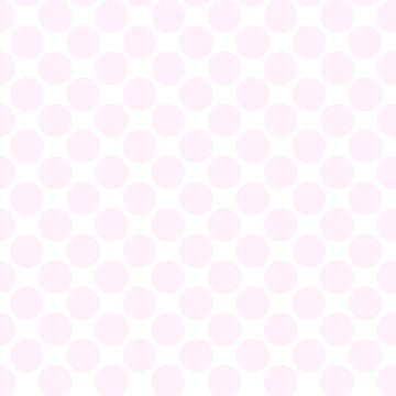 Polka Dot 1 cm Beyaz - Bebe Pembe Puantiye Dekoratif Baskı Kumaş