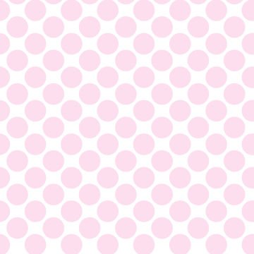 Polka Dot 1 cm Beyaz - Fransız Gül Pembe Puantiye Dekoratif Baskı Kumaş