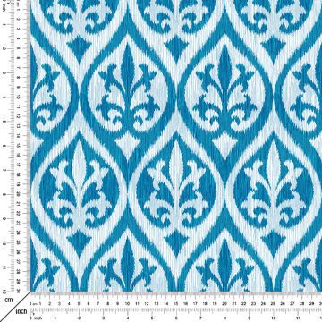 İkat Geometrik Renkli Varyantlı Dijital Baskılı Kumaşlar