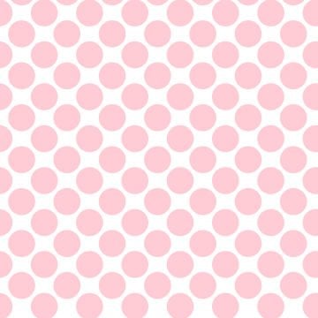 Polka Dot 1 cm Beyaz - Çay Gül Pembe Puantiye Dekoratif Baskı Kumaş