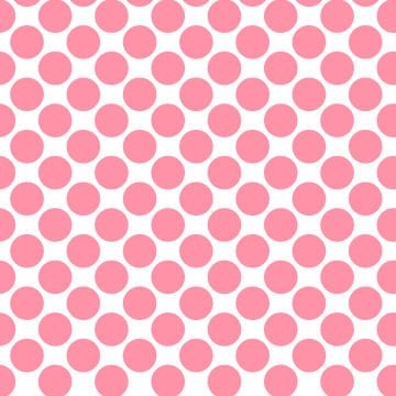 Polka Dot 1 cm Beyaz -  Pembe Alabalık Puantiye Dekoratif Baskı Kumaş