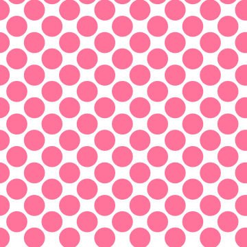 Polka Dot 1 cm Beyaz - İran Pembesi Puantiye Dekoratif Baskı Kumaş