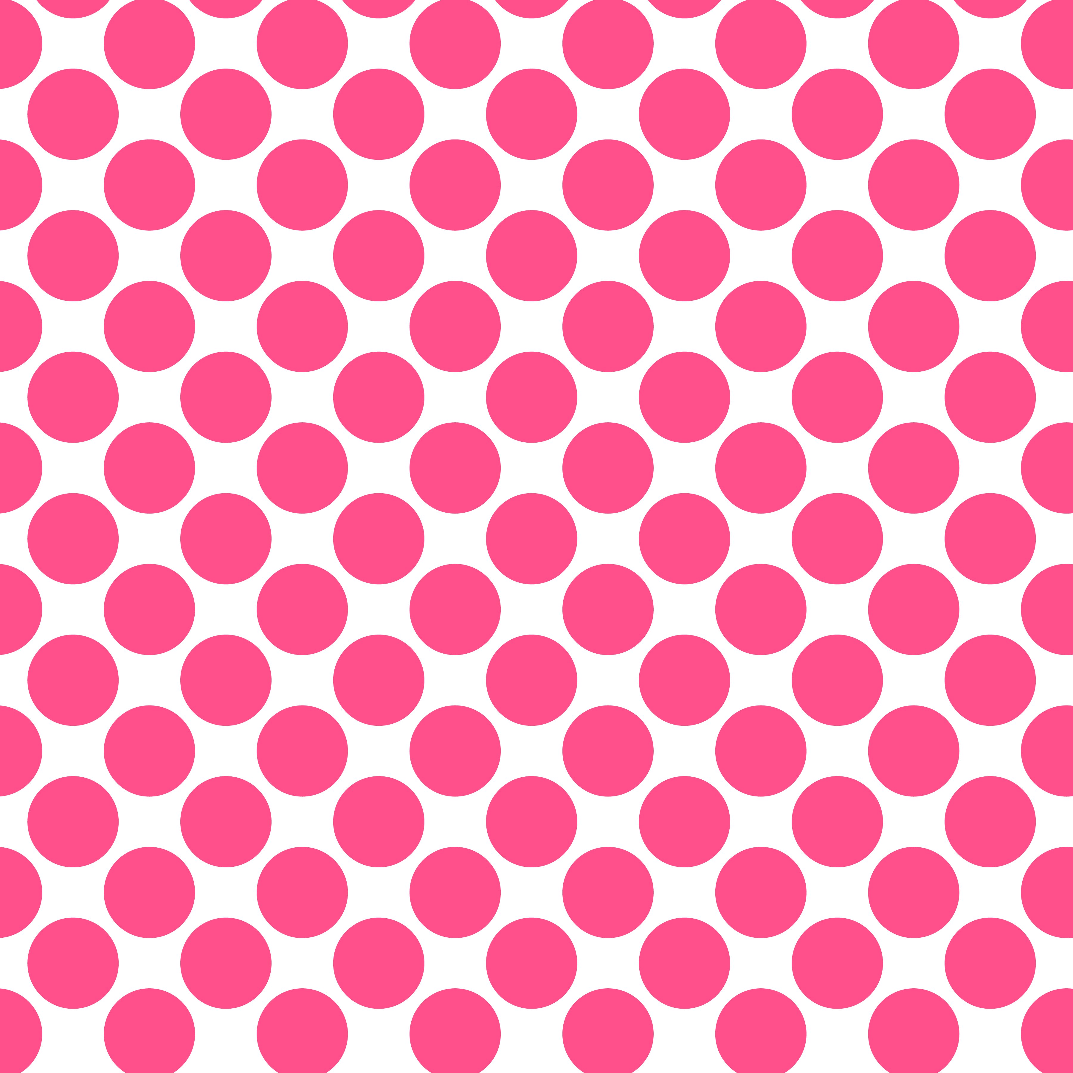Polka Dot 1 cm Beyaz - Fransız Gül Pembesi Puantiye Dekoratif Baskı Kumaş