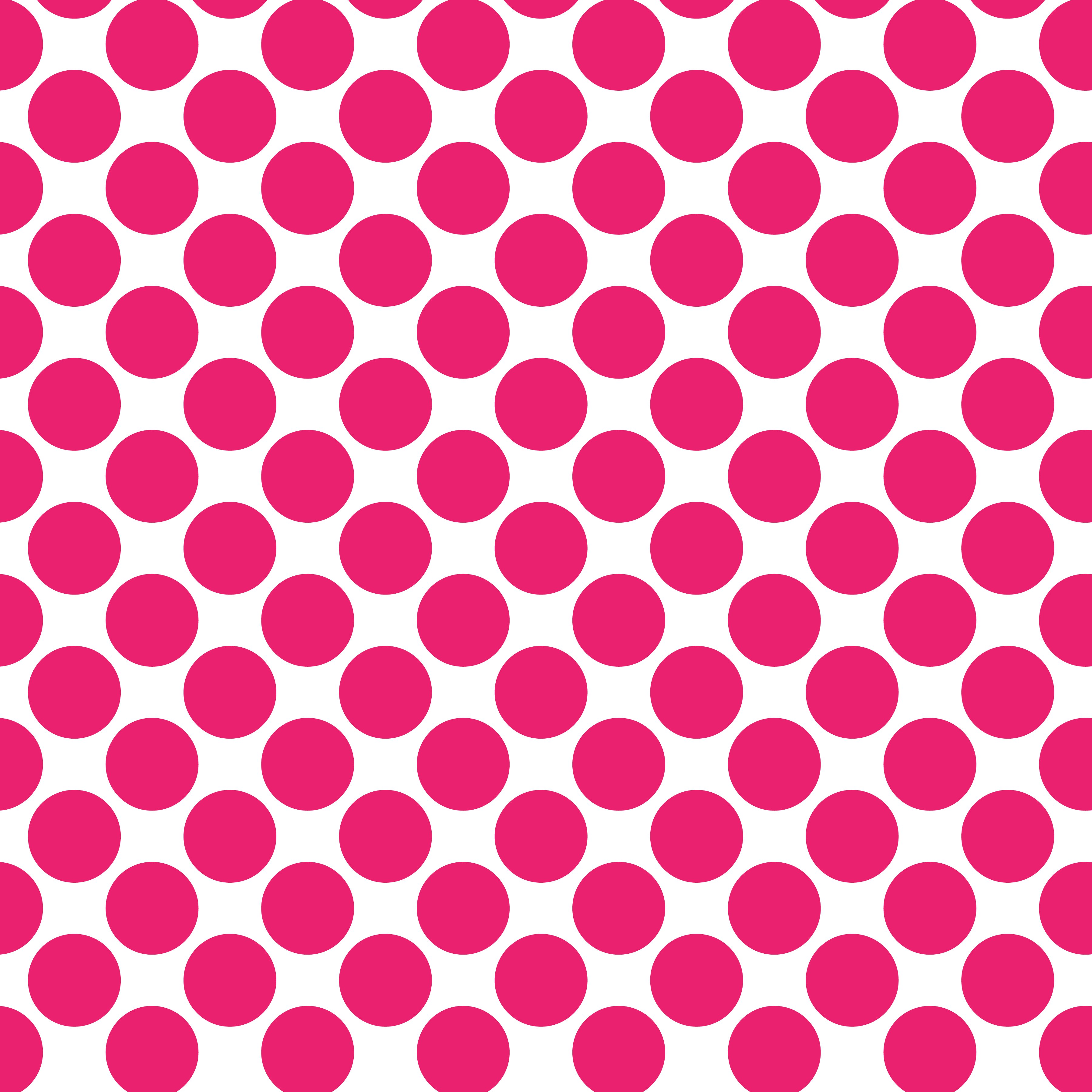 Polka Dot 1 cm Beyaz - Hollywood Kiraz Pembesi Puantiye Dekoratif Baskı Kumaş