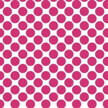 Polka Dot 1 cm White - I think Pink Polka Dot Decorative Print Fabric