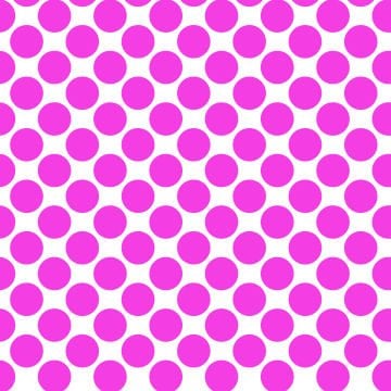Polka Dot 1 cm Beyaz - Galibarda Puantiye Dekoratif Baskı Kumaş