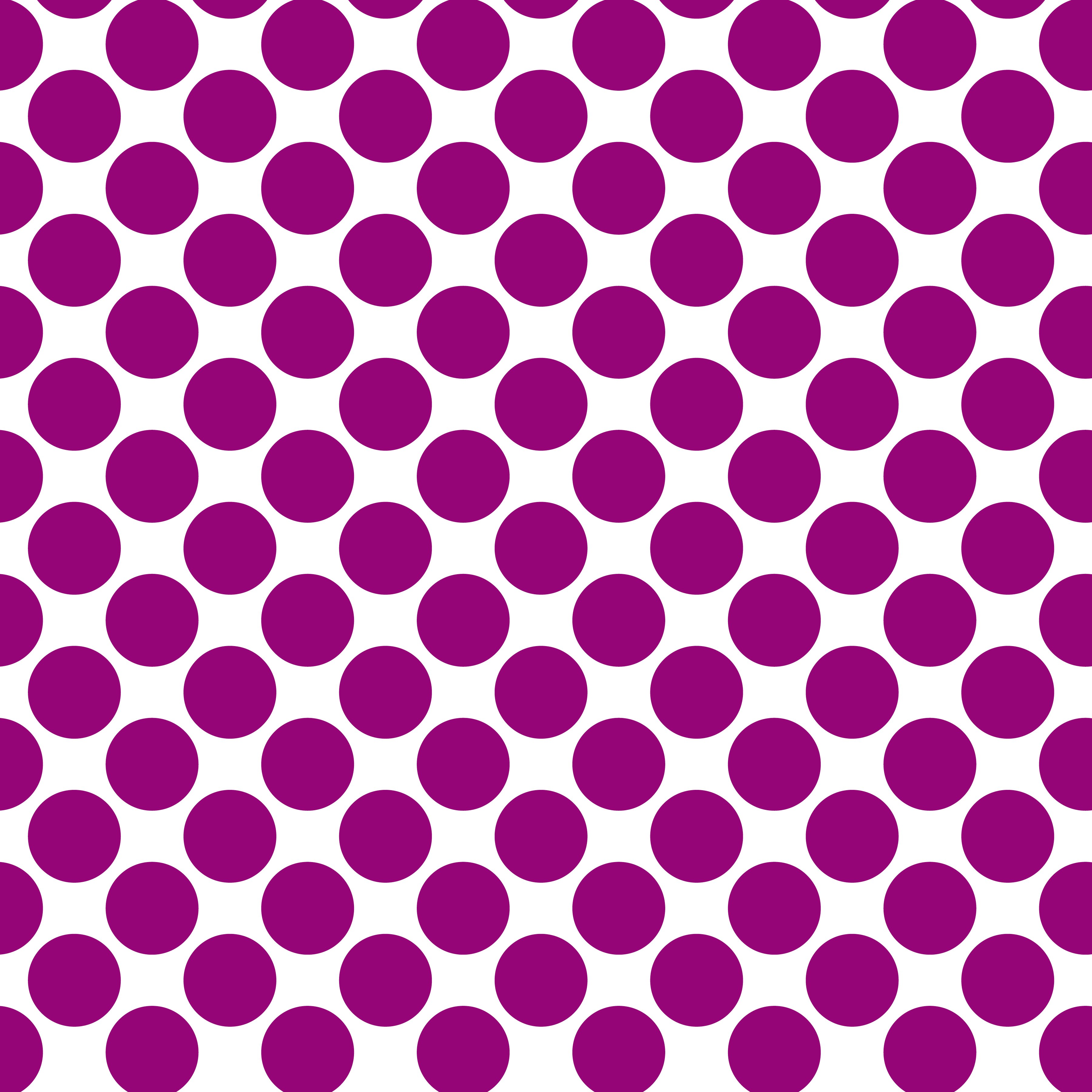 Polka Dot 1 cm Beyaz - Patlıcan Puantiye Dekoratif Baskı Kumaş