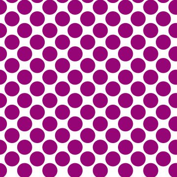 Polka Dot 1 cm Beyaz - Patlıcan Puantiye Dekoratif Baskı Kumaş