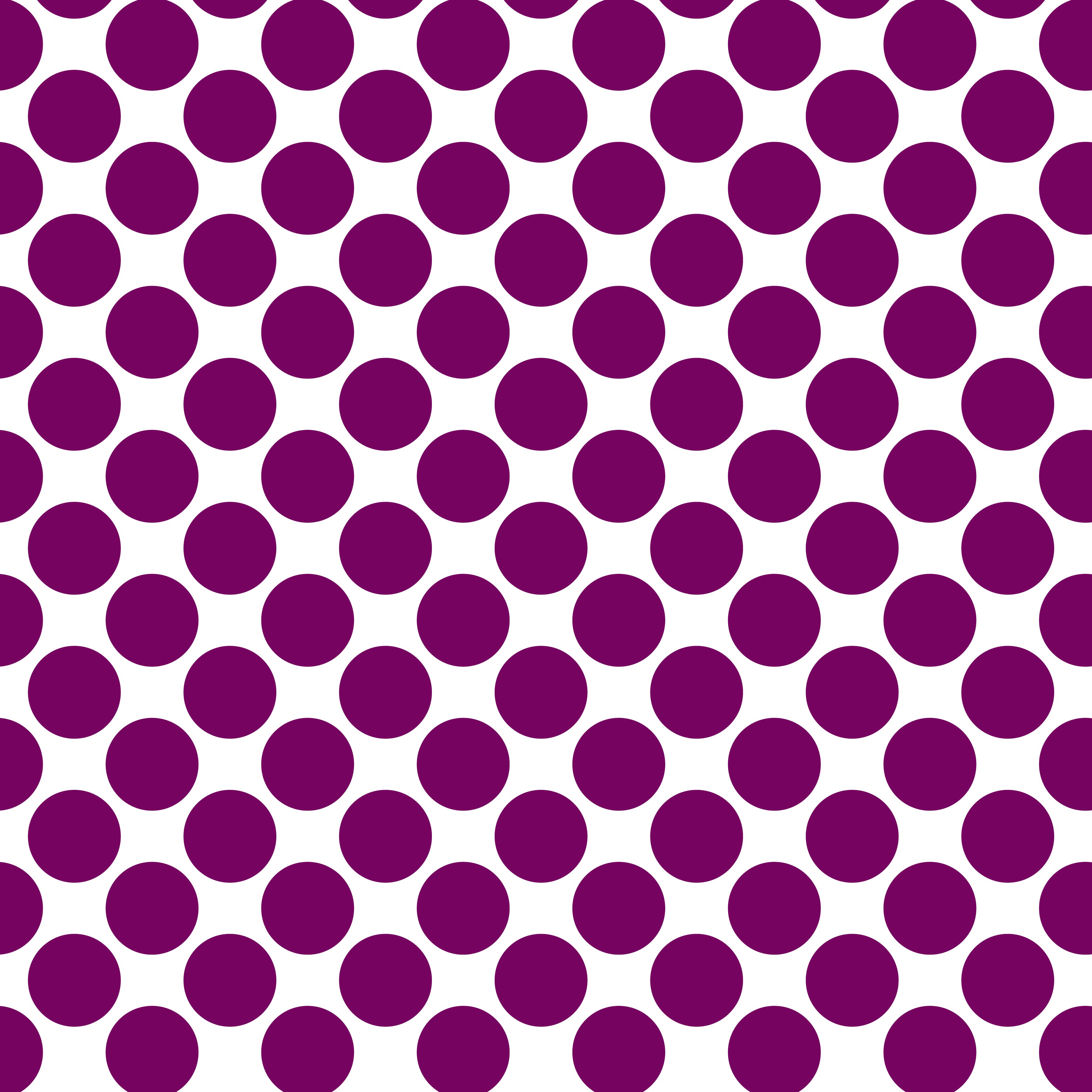 Polka Dot 1 cm Beyaz - Dark Magenta Puantiye Dekoratif Baskı Kumaş