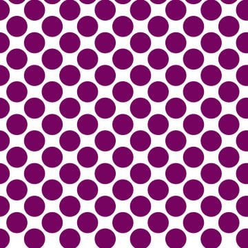 Polka Dot 1 cm Beyaz - Dark Magenta Puantiye Dekoratif Baskı Kumaş