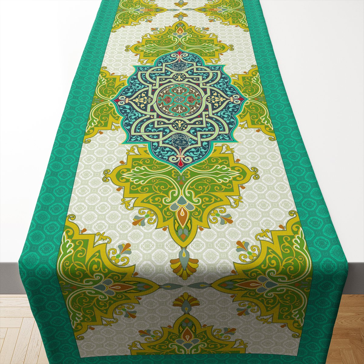 Osmanlı Motifli Ramazan Runner Dikilmemiş