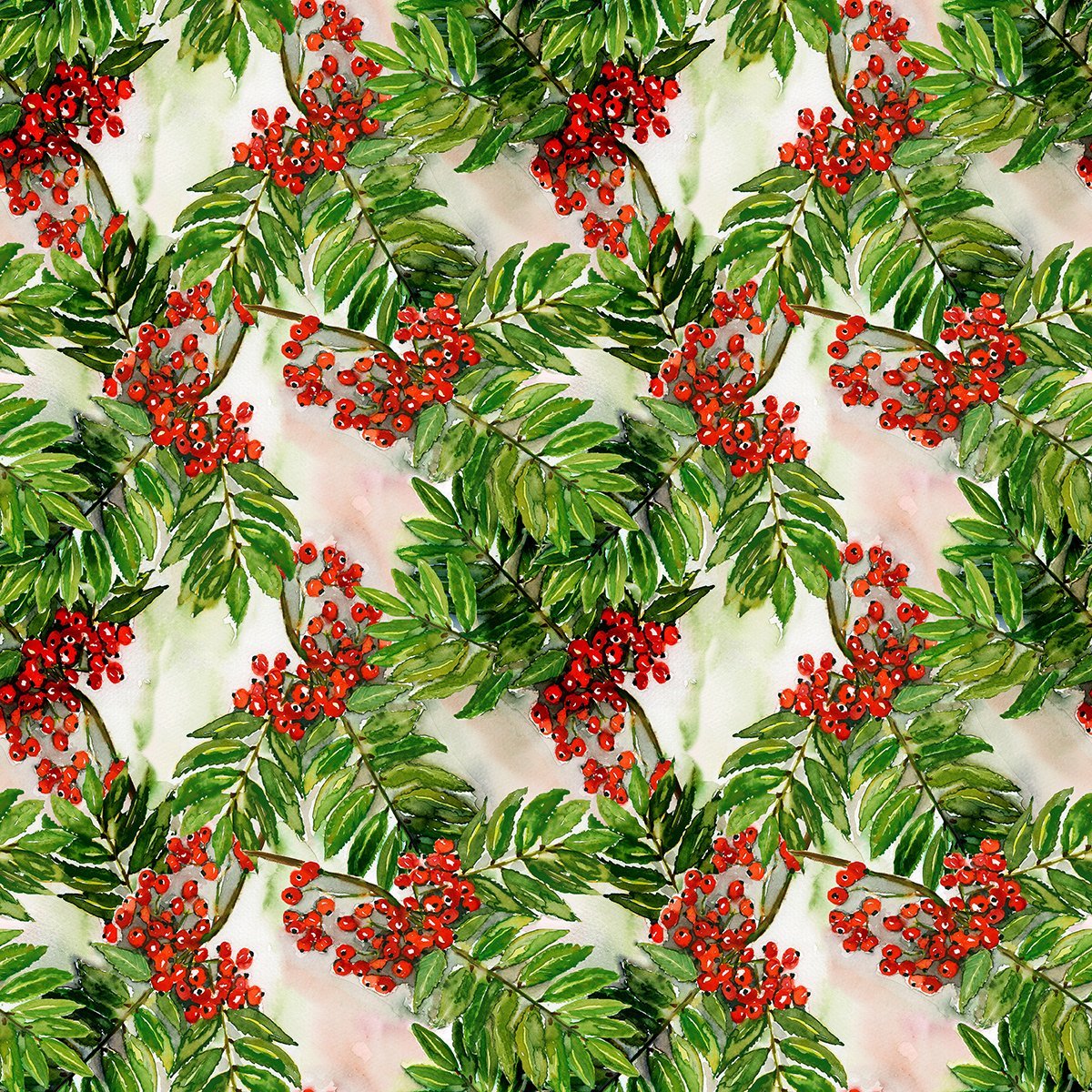 Christmas Kokina Flowers, Red Bud Pattern Digital Printed Fabric